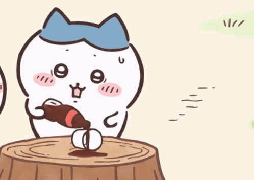 Cat And Rabbit Playing With Bottle GIF