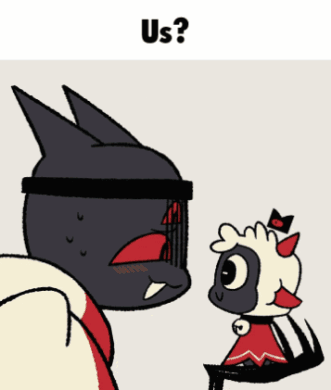 Cat and Sheep Saying Us