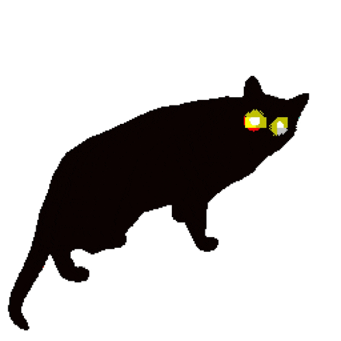 Cat Black Cat Srodan Anonimlesmek Animation Cat Art Art Meow Gif GIF