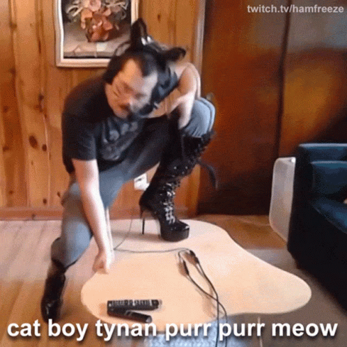 Cat Boy Tynan Purr Purr Meow