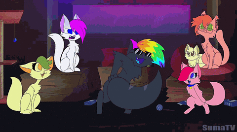 Cat Cats Breakdancing GIF