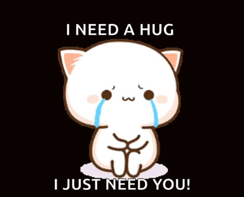 Cat Crying I Need a Hug