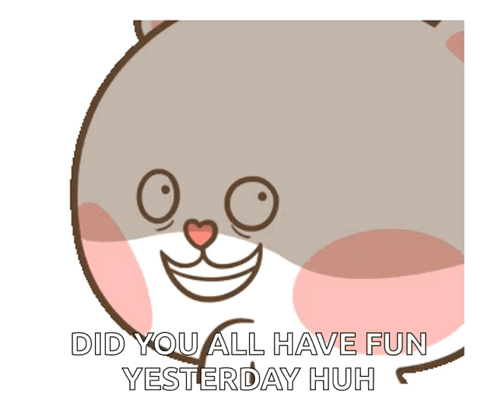 Cat Did You All Have Fun Yesterday Huh
