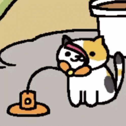 Cat Distracted By Rolling Ribbon GIF