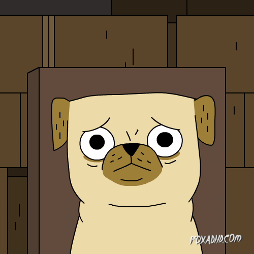 Cat Dog Stunned With Gun GIF