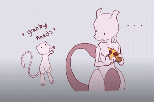 Cat Drawing Saying Grabby Hands