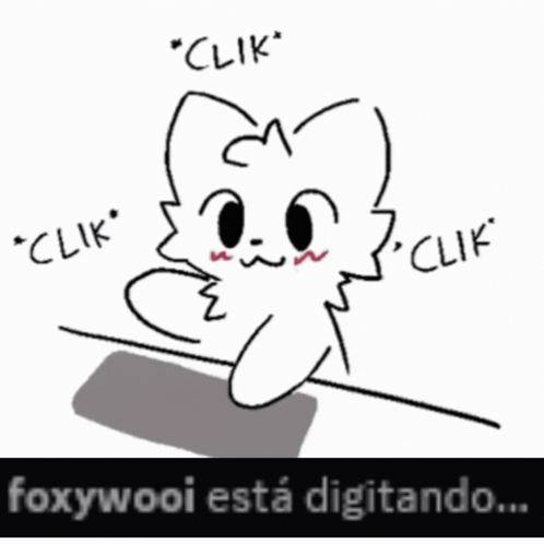 Cat Drawing With Click Text