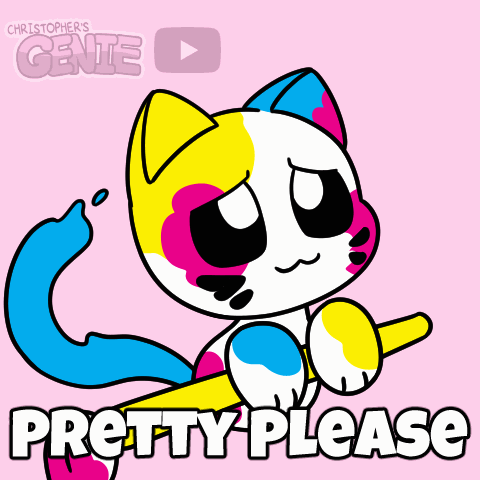 Cat Drawing With Words Pretty Please