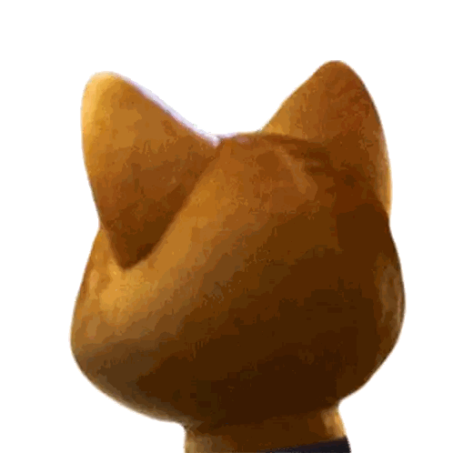 Cat Ears Against White Background