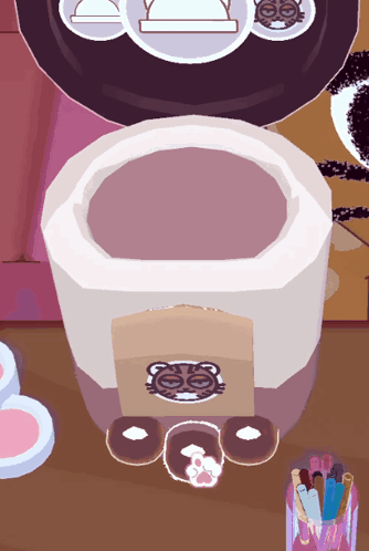 Cat Face Coffee Cup GIF