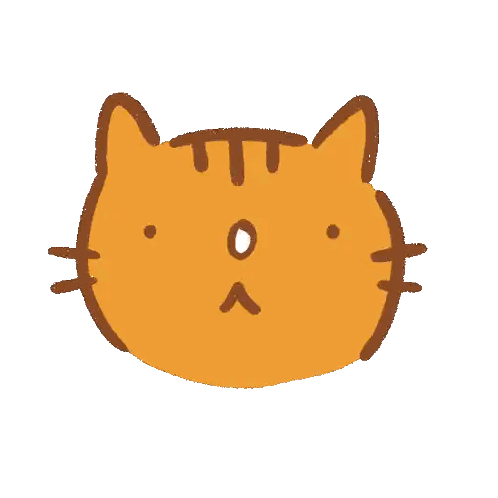 Cat Face Drawing with Number 3 on Nose