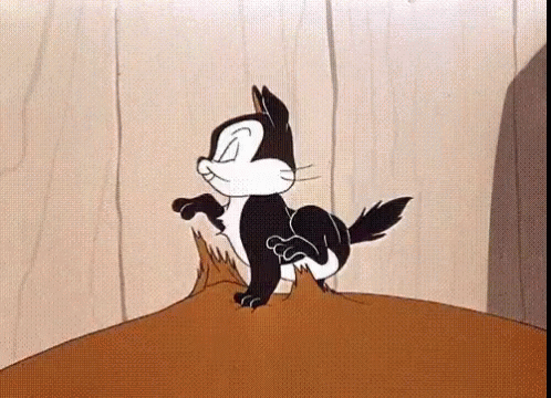Cat Filing Nails Feed The Kitty 1952 GIF