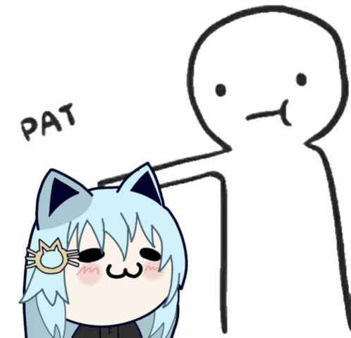 Cat Girl Being Patting