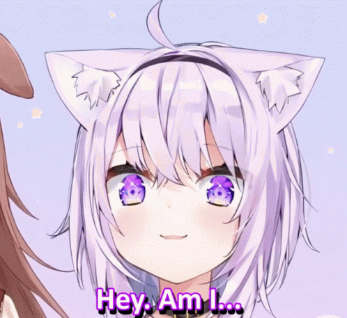 Cat Girl With Purple Eyes Am I No Good GIF