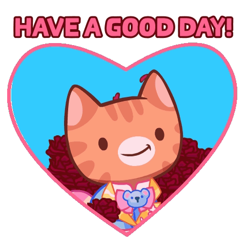 Cat Giving Kisses Have A Good Day Love GIF