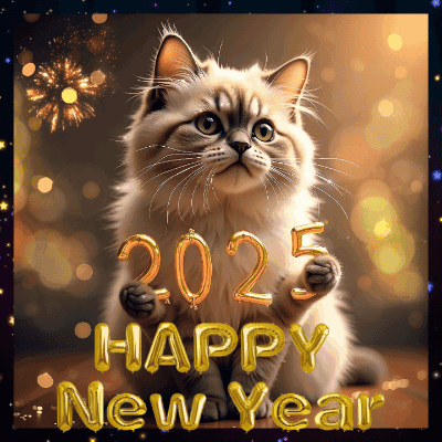 Cat Holding 2025 Balloon