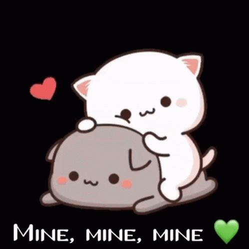 Cat Holding Another Cat Mine Mine Mine