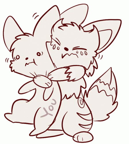 Cat Holding Another Cat Saying You GIF