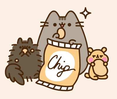 Cat Holding Bag Of Chips GIF