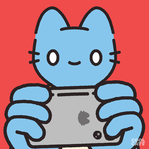 Cat Holding Cell Phone Cool Cats