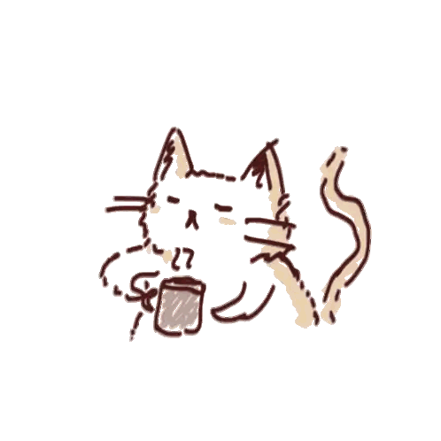 Cat Holding Coffee Mug
