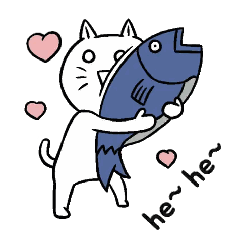 Cat Holding Large Fish