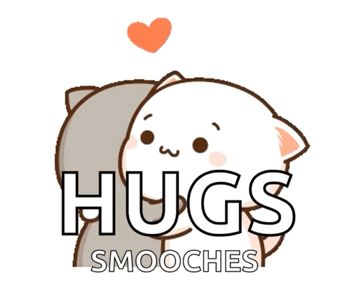 Cat Hugging Another Cat Hugs Smooches