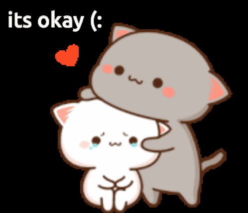 Cat Hugging Another Saying Its Okay