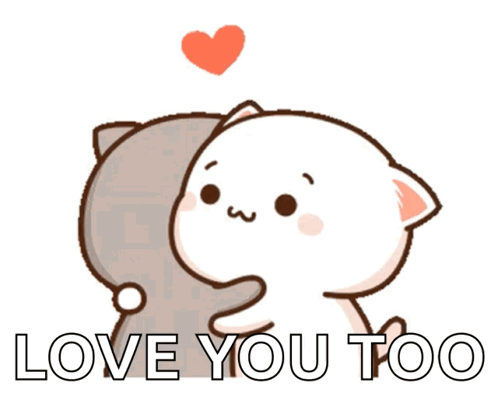 Cat Hugging Another With Love You Too