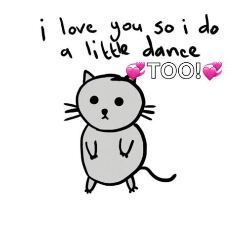 Cat I Love You So I Do a Little Dance Too