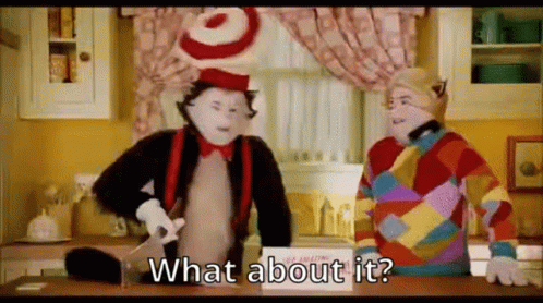 Cat in Hat and Man in Sweater Talking