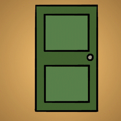 Cat In Hat Open Door GIF