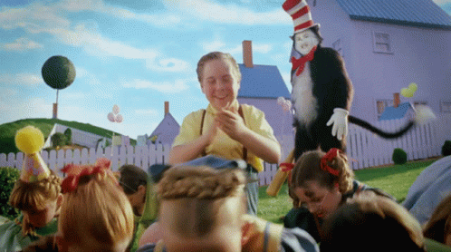 Cat In The Hat Baseball Bat GIF