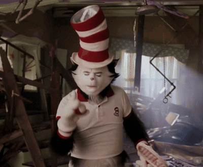 Cat in the Hat White Shirt Letter O