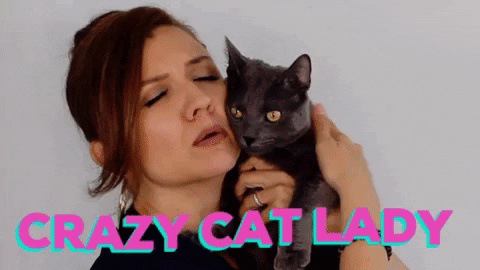 Cat Lady Fake Crying GIF
