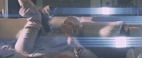 Cat Lady Pointing At Her Furry Friend GIF