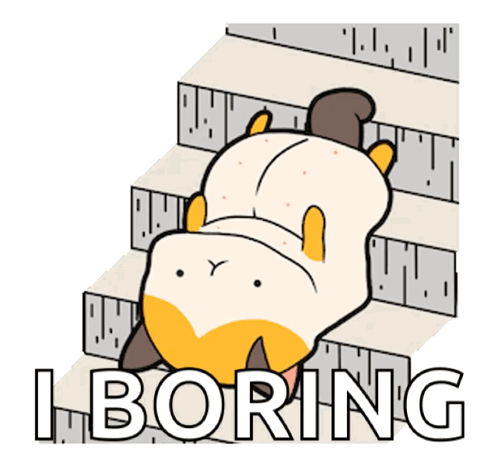 Cat Laying on Back on Stairs i boring