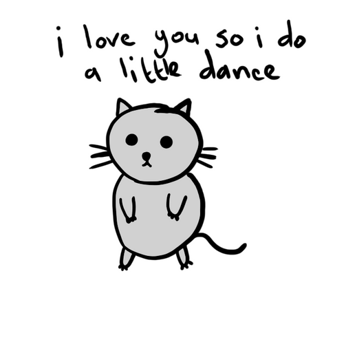 Cat Little Dance Love You So Much GIF