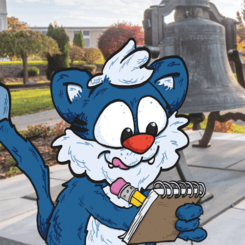 Cat Mascot Take Notes GIF