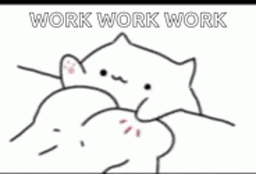 Cat Meme Work Work Work GIF
