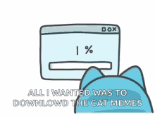 Cat Memes Loading Download Error Bugcat GIF