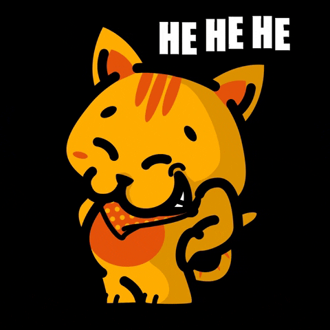 Cat Meow Sticker Hehe GIF