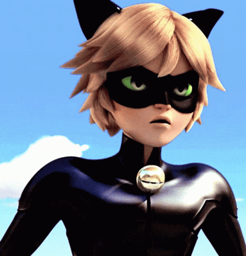 Cat Noir Angry Talking Reaction GIF
