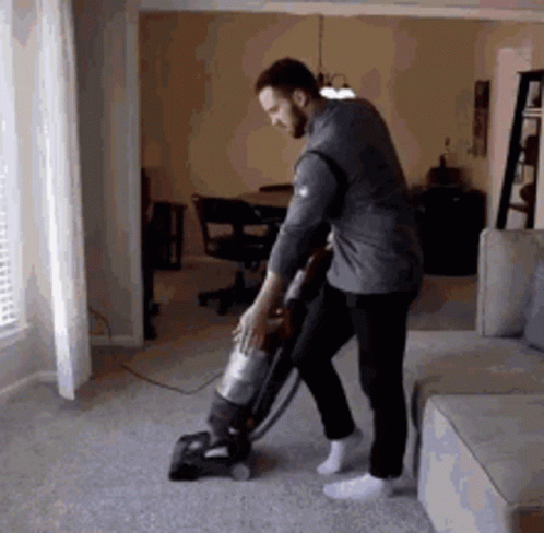 Cat On Bucket Of Dishes With Chores Reminder GIF