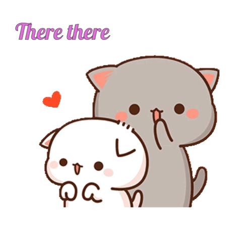 Cat Petting Another Cat Saying There There