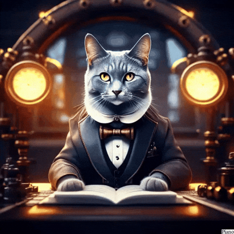 Cat Piano Legacy Put In History GIF
