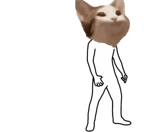 Cat Pointing with Mouth Open