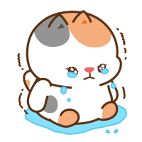 Cat Sad Sticker GIF
