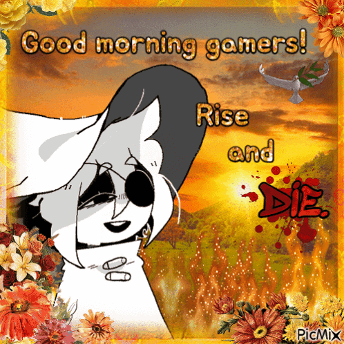 Cat Saying Good Morning Gamers