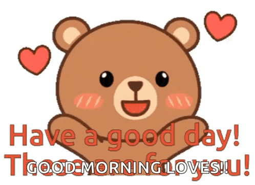 Cat Saying Have a Great Day Good Sleep Well Love You